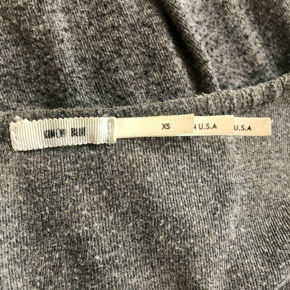 Kimche Blue V-Neck Tunic Dark Grey Women's Top 3/4 Sleeve Form Fitting Size S - Picture 7 of 8